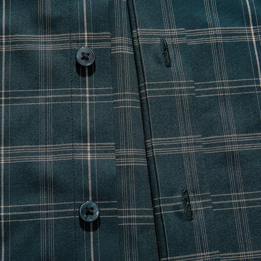 99XC42DC003【专柜定制刺绣款】罗蒙春夏长袖衬衫男士商务休闲百搭弹力刺绣格子衬衣男 商品图10