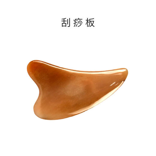 「人工打磨 晶莹剔透」牛角刮痧板 点穴拨筋棒 居家日用面部颈部造型刮痧片眼部经络按摩眼刷 商品图6