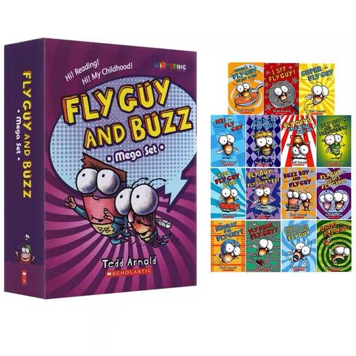 AR 1.3-2.7 Fly Guy 苍蝇小子15册大开本盒装+全新5册 【送配套原版音频】 英文桥梁书必备！ 商品图0