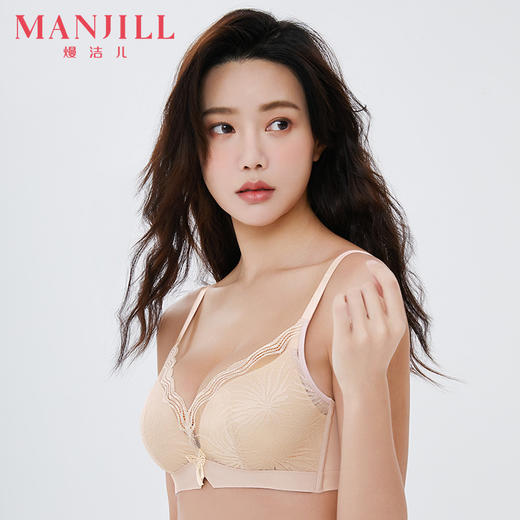 熳洁儿 性感无钢圈美背云感棉中厚杯集中聚拢小胸显大美背文胸22201530 商品图2