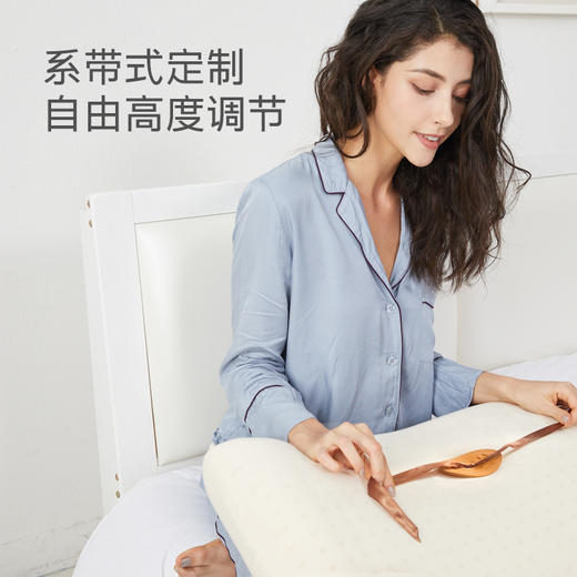 米乔乳胶枕头比利时天然进口乳胶颈椎枕单人枕芯家用 商品图2