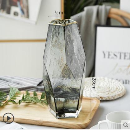 创意手工描金锥纹插花瓶--几何描金 商品图8