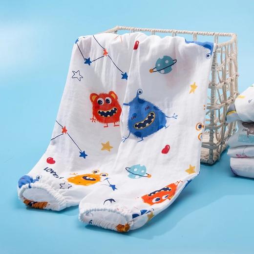 龙之涵  亲子款水洗纱布印花防蚊裤 中大童家居裤 花色时尚 柔软舒适 凉爽透气 商品图10