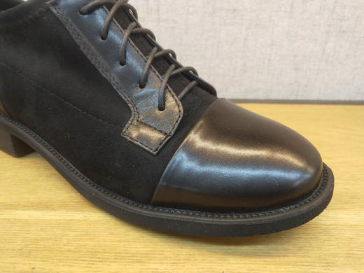 豪行女鞋2021春季新款21149155专柜正品休闲皮鞋低跟显瘦时装单鞋 商品图5