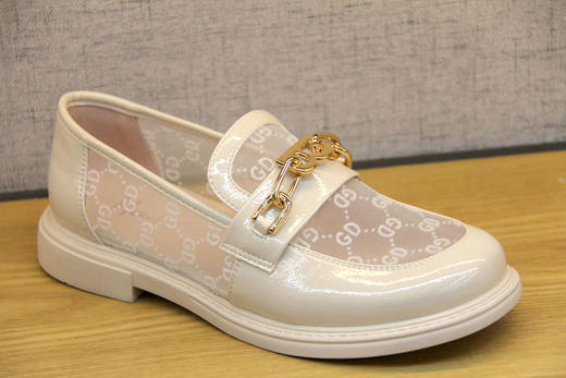 豪行夏新款21201695真皮网纱凉鞋女时尚软底圆头乐福鞋漆皮网面鞋 专柜正品  价格 ¥ 516.00 商品图1