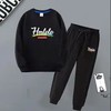 JMFS-hemalele新款男女童时尚洋气圆领长袖字母印花卫衣裤子两件套【童装】 商品缩略图7