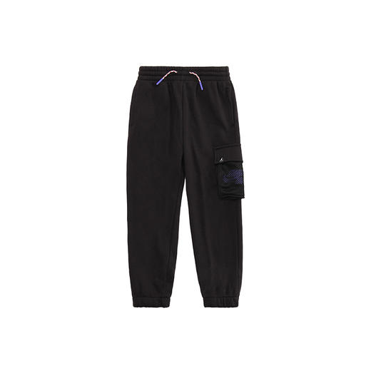 乔丹童衣夏 男童线圈针织休闲运动工装长裤JD2222022 商品图3