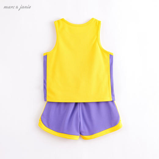 马克珍妮 男童运动风背心套装 儿童篮球服220583 商品图2
