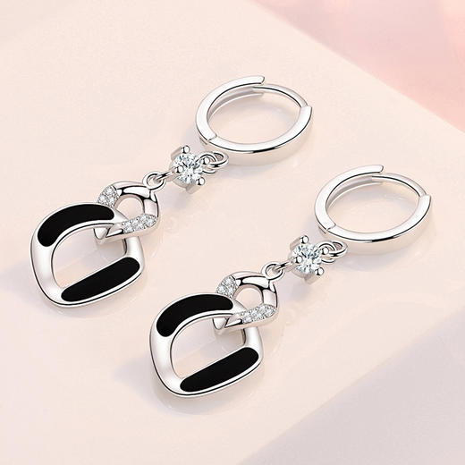 SWZH-EH633多层几何扭转耳环复古个性夸张设计感气质欧美镂空耳坠耳饰 商品图2