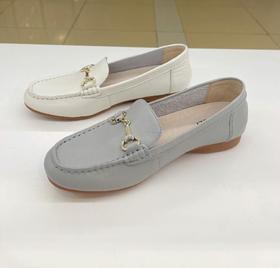 2楼康莉COMELY女鞋2022新款春单软牛皮乐福鞋舒适一脚蹬单鞋