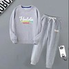 JMFS-hemalele新款男女童时尚洋气圆领长袖字母印花卫衣裤子两件套【童装】 商品缩略图8