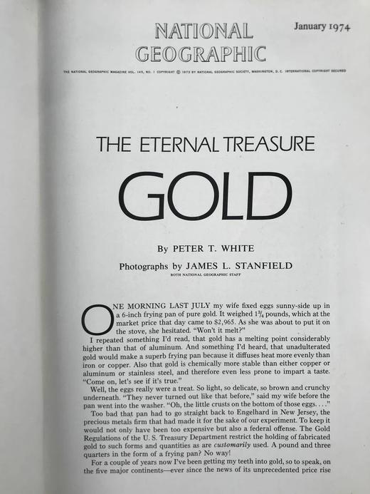 1974年上半年合订本 国家地理杂志 约千幅彩色插图 精装16开 商品图2