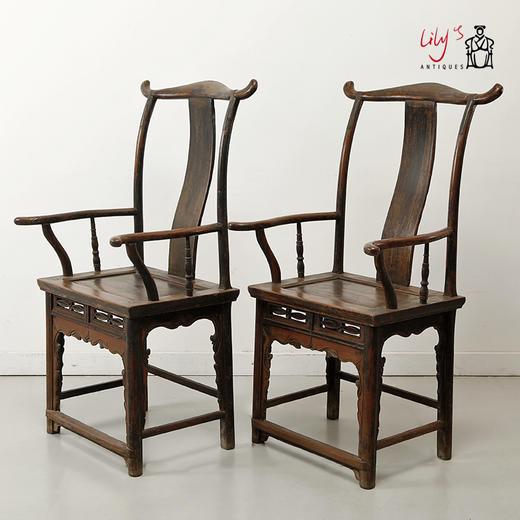 中式明清古典家具扶手椅复古手工休闲餐椅靠背侘寂风仿古实木家具 商品图2