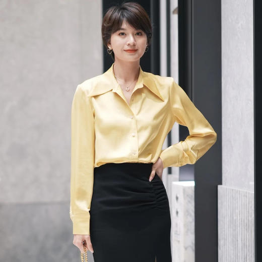 职业衬衫女春季新款法式设计感衬衣小个子叠穿气质上衣长袖 商品图1