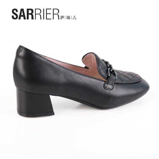 萨瑞儿新款扁头压线乐福鞋 268601 商品图5