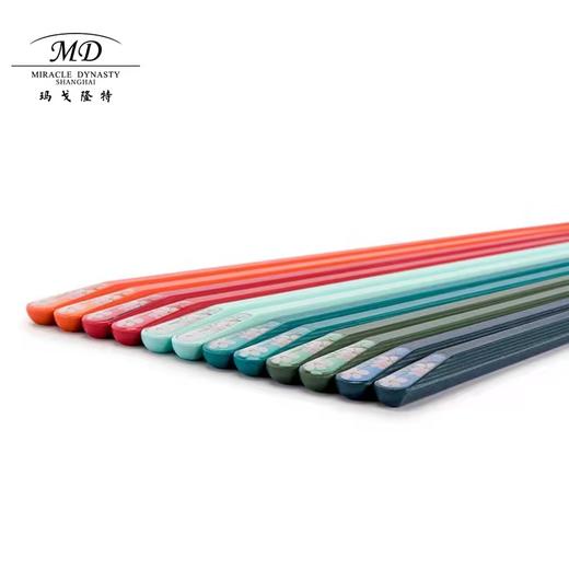 【玛戈隆特】B7F   餐具雨花轩磨砂防滑易清洗6双礼盒家用无漆无蜡安心筷子 商品图4