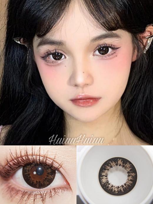 【大直径】Sheepcon-大碎钻棕色14.5mm【年抛 0-1000度 含有525/575】 商品图0