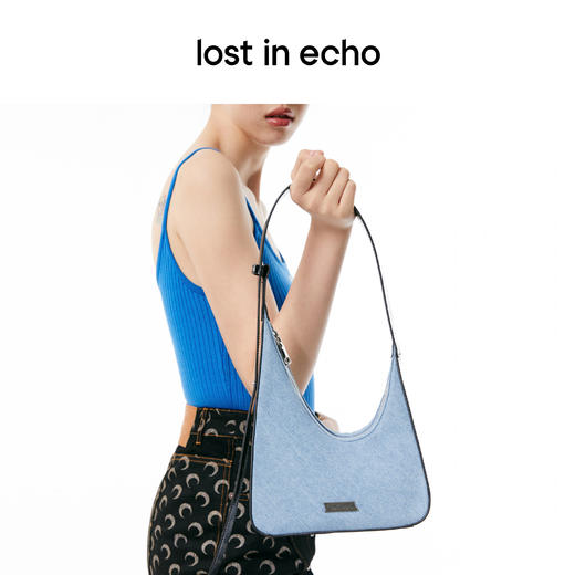 lost in echo 原创设计师不对称月牙包小号tote包腋下包 商品图4