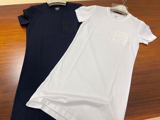 圆领套头连衣裙 白色 黑色 商品图4