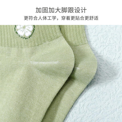 洁丽雅袜子女短袜纯棉春夏季夏天薄款女生学生短筒船袜不掉跟纯棉 商品图5