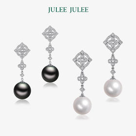 【最好的时光】JULEE JULEE茱俪珠宝  18K金珍珠钻石耳饰