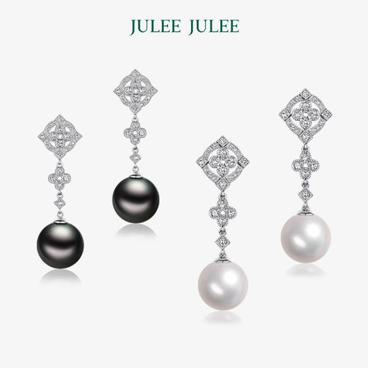 【最好的时光】JULEE JULEE茱俪珠宝  18K金珍珠钻石耳饰 商品图0
