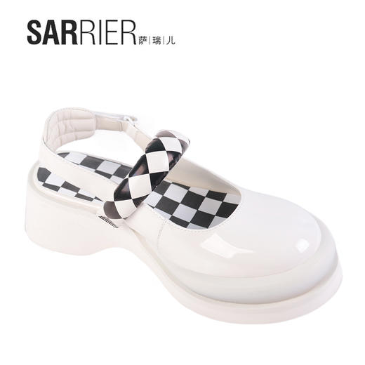 萨瑞儿新品亮面切尔西后空鞋	211603 商品图2