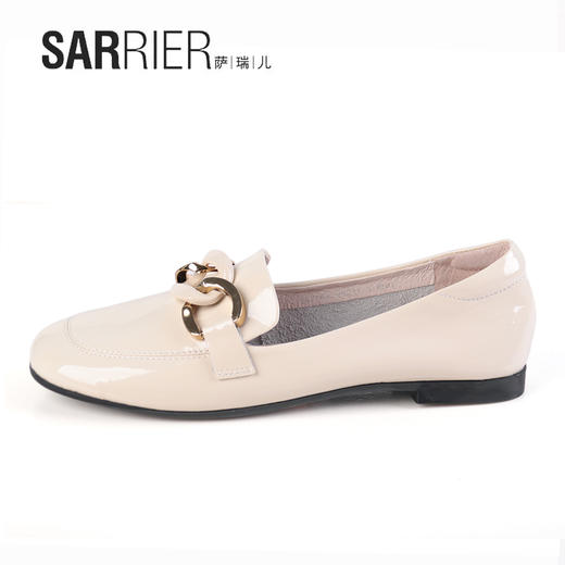 萨瑞儿新品亮面软牛皮乐福鞋	267754 商品图0