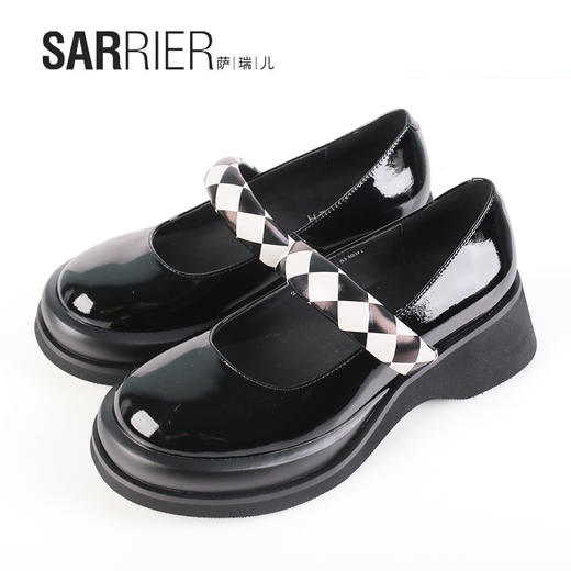 萨瑞儿新品剖光面切尔西船鞋	211604 商品图1