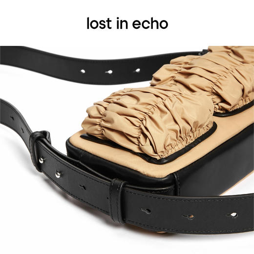 [断码]lost in echo 原创设计师抽褶斜挎手机包法棍腋下包 商品图3