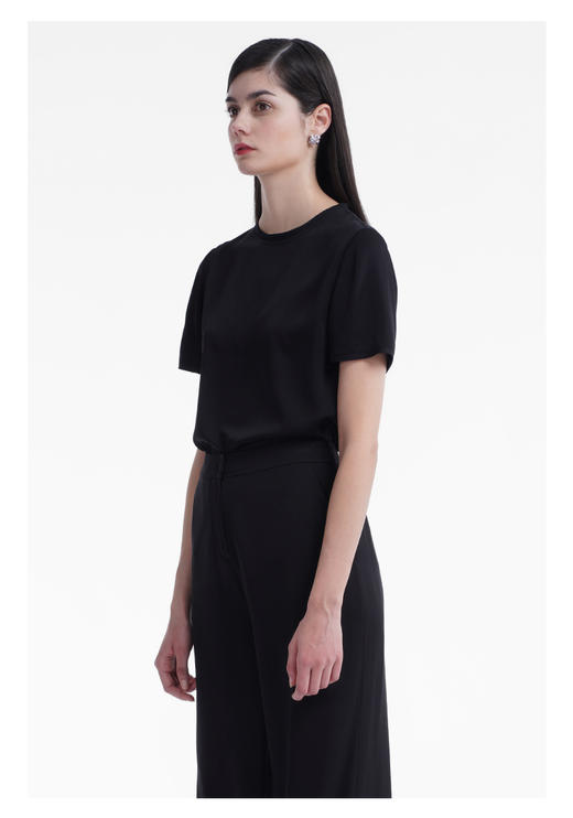 三石一澜女装2022年夏季素色小衫SG21201012 商品图1