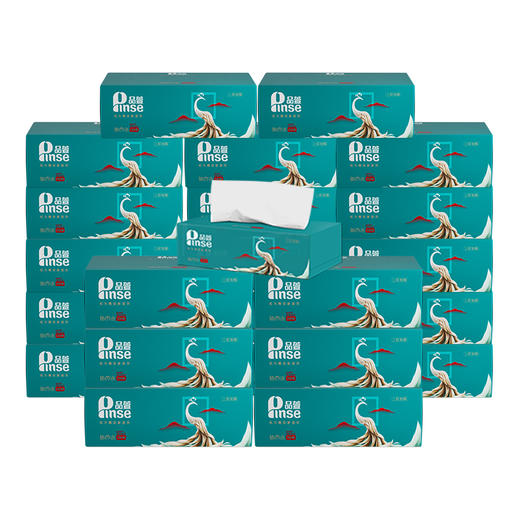 品萱韧之语系列 经典盒抽100抽36盒 家用抽纸商务办公室 面巾纸 商品图6