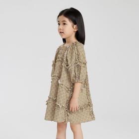 江南布衣 22年春装新款中袖连衣裙  1M1G41520