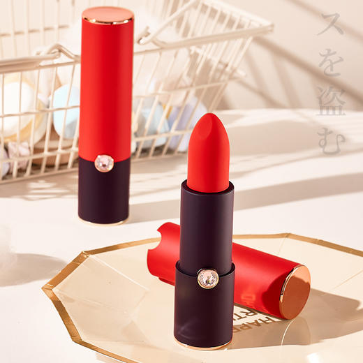 君岛爱 偷吻口红激颤器 隐秘女性高潮震动棒迷你阴蒂按摩器 商品图2