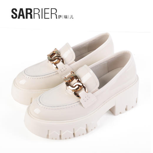 萨瑞儿2022新品超轻加厚底乐福鞋	260249 商品图2