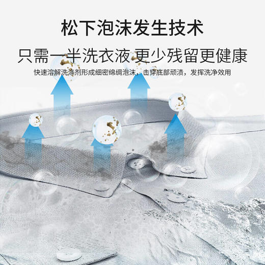 松下8.5公斤全自动节能洗脱一体波轮洗衣机XQB85-U862H 商品图4