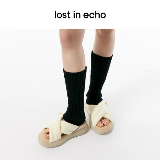lost in echo 原创设计师品牌 交叉带厚底拖鞋户外沙发拖 商品图3