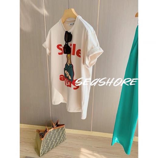 女美人字母圆领T 商品图5