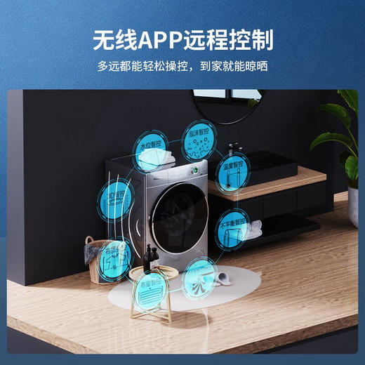 松下滚筒洗衣机全自动超薄10kg 50.6cm纤薄厚度 一键智洗XQG100-S135 商品图6