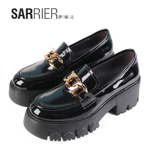 萨瑞儿2022新品超轻加厚底乐福鞋	260249 商品图3