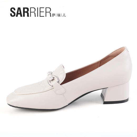 萨瑞儿新款扁头压线乐福鞋 268601 商品图8