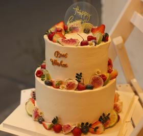 水果双层蛋糕 （提前6小时预订）