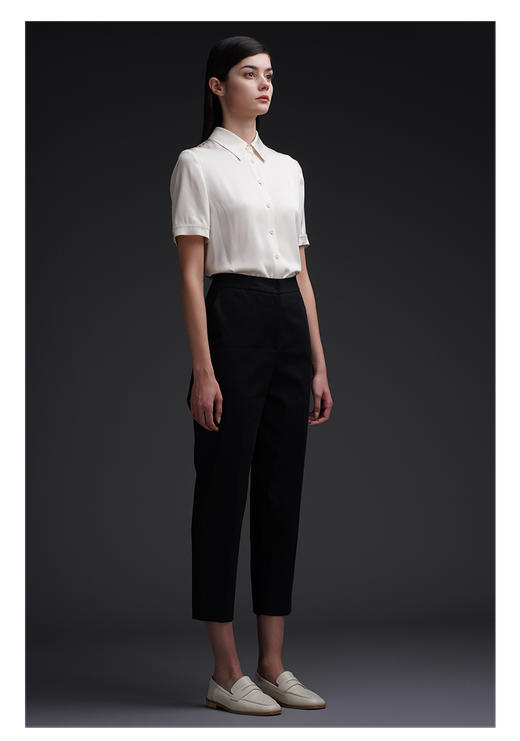 三石一澜女装2022年夏季素色衬衣SG21101025 商品图2