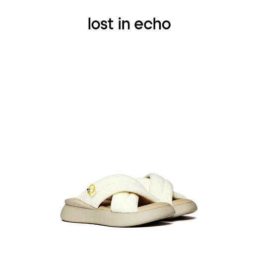 lost in echo 原创设计师品牌 交叉带厚底拖鞋户外沙发拖 商品图0