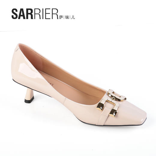 萨瑞儿新品亮面小猫跟时装鞋 213914 商品图4