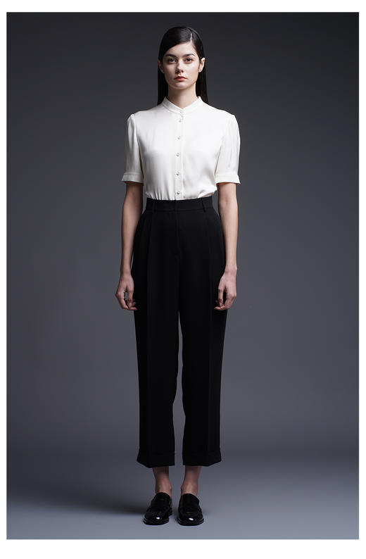 三石一澜女装2022年夏季素色长裤SG22102081 商品图3