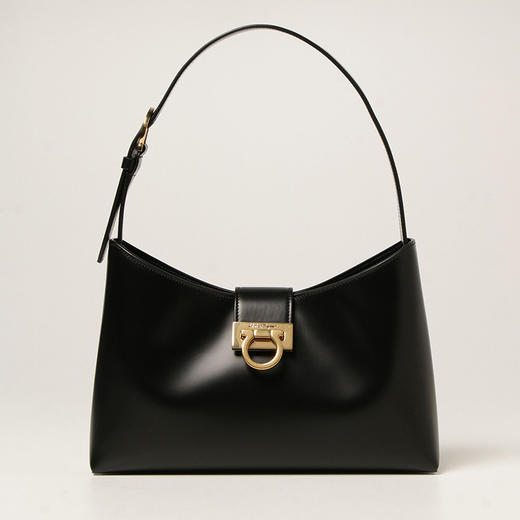 FERRAGAMO 菲拉格慕 TRIFOLIO女士单肩包 黑色 21 0926 745035 商品图0
