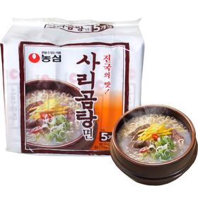 韩国进口农心牛骨头汤面110g*5袋 牛肉骨头汤面拉面方便面速食面