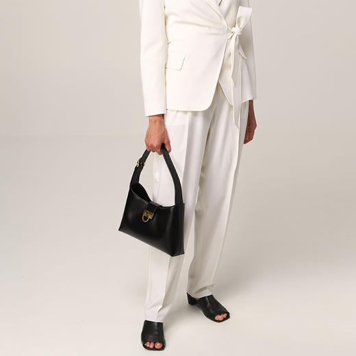 FERRAGAMO 菲拉格慕 TRIFOLIO女士单肩包 黑色 21 0926 745035 商品图3