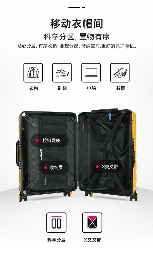 Diplomat外交官时尚轻便行李箱男女商务旅行结婚箱可登机大学生简约拉杆箱TC-2602系列 商品图3